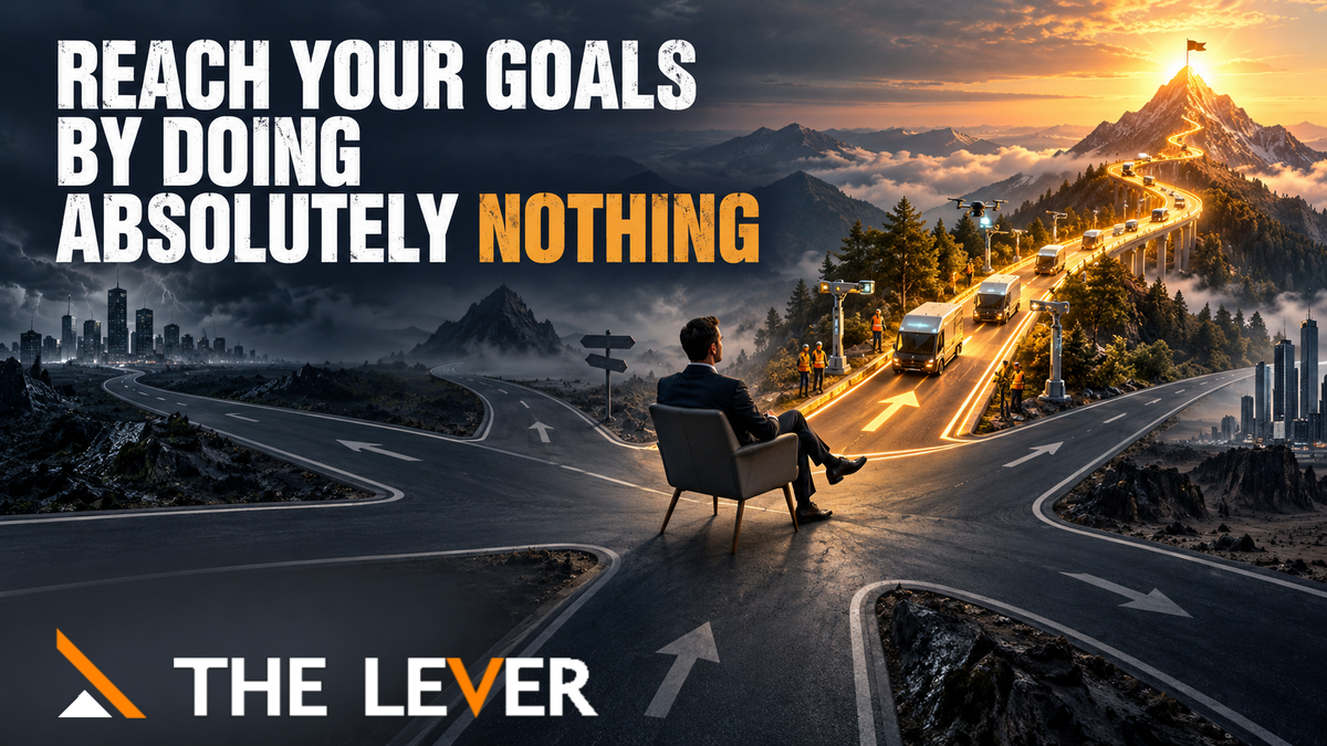 Reach Your Goals by Doing Absolutely Nothing